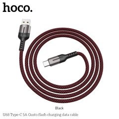 Кабель HOCO Type-C USB Gusto U68 |1.2 m, 5A|