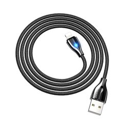 USB кабель для iPhone Lightning HOCO with LED Amazing colors U88 |1.2m, 2.4A|
