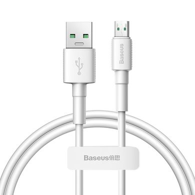 Кабель BASEUS Micro USB Mini White (CAMSW-C02) |4A, 0.5 M|