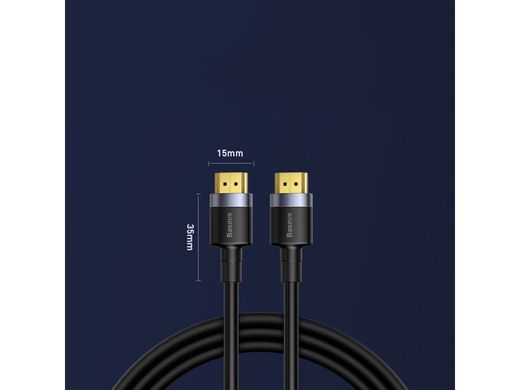 Кабель BASEUS 4KHDMI Male To 4KHDMI Male Cafule |5M, HDMI2.0|. Black