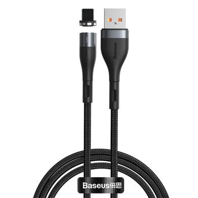 USB кабель для iPhone Lightning BASEUS Zinc Magnetic Safe Fast Charging Data Cable |1m, 2.4A| (CALXC-KG1)