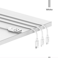 Кабель USAMS combo Micro USB/Lightning/Type-C US-SJ324 |1.2m, 1.7A|