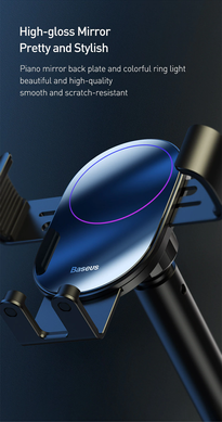 Держатель для телефона в машину BASEUS Simplism gravity car mount. Black