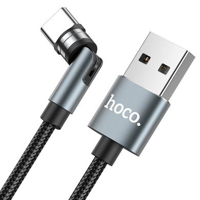 Магнитный кабель для зарядки Hoco U94 Type-C Universal 360° rotating magnetic |1.2m, 2.4A|. Black