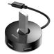 USB хаб BASEUS round box HUB adapter |Type-C to USB 3.0*1+USB 2.0*3|. Black