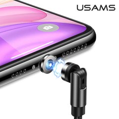USB кабель для iPhone Lightning USAMS 180° Rotatable Magnetic Charging Cable U59 US-SJ472 |1m, 2.4A|