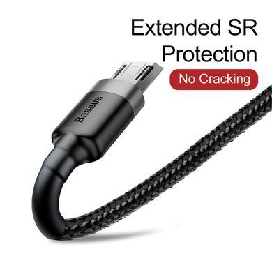 USB кабель Micro USB BASEUS Сafule |2.4A, 0.5M| . Black