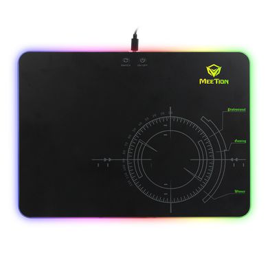 Коврик для мыши с подсветкой MEETION Backlit Gaming Mouse Pad RGB MT-P010. 360х260 мм