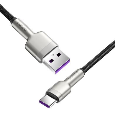 USB кабель Type-C Baseus Cafule Series Metal Data Cable |1M, 5A, 40W|. Black
