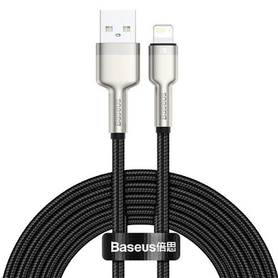 USB кабель Lightning Baseus Cafule Series Metal Data Cable | 2M, 2.4A |. Black