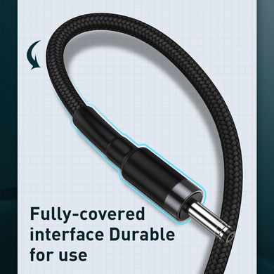Кабель питания и зарядки USB to DC 3.5mm BASEUS Cable Cafule |1M, 2A|. Black