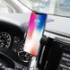Держатель для телефона в машину с беспроводной зарядкой HOCO CA60 with wireless charger Aspiring. Black