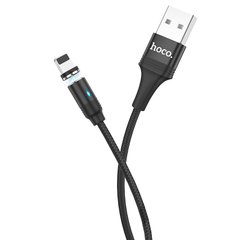 USB кабель для iPhone Lightning HOCO магнитный Fresh LED U76 |2.4A, 1.2m|