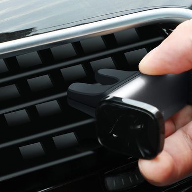 Тримач для телефону в машину BASEUS Steel Cannon Air Outlet Car Mount. Black