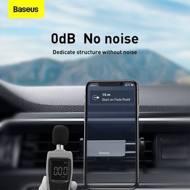 Тримач для телефону в машину BASEUS Steel Cannon Air Outlet Car Mount. Black