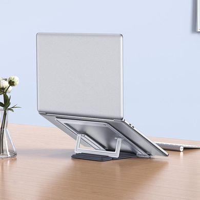 Подставка для ноутбука HOCO PH37 Excellent aluminum alloy folding laptop stand |19-30°|. Silver