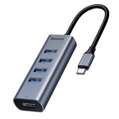 USB хаб BASEUS Enjoy series Type-C to 4 USB3.0+HD4K intelligent