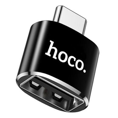 Переходник Type-C to USB HOCO UA5 USB to Type-C Male OTG. Black