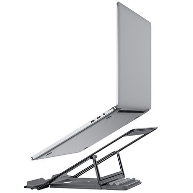 Подставка для ноутбука HOCO PH37 Excellent aluminum alloy folding laptop stand |19-30°|. Grey