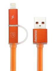 Кабель combo Micro USB+Lightning REMAX Aurora RC-020t