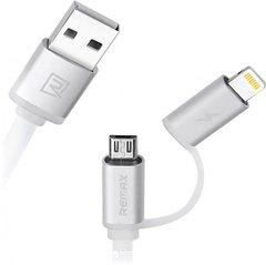 Кабель Micro USB combo+Lightning REMAX Aurora RC-020t