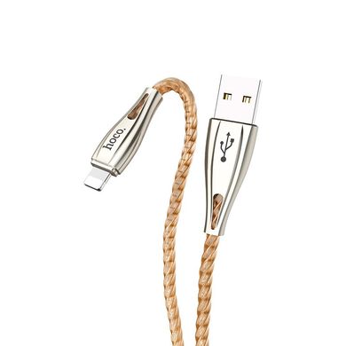 USB кабель для iPhone Lightning Hoco Metal armor U56 |1.2m, 2.4A|