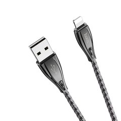 USB кабель для iPhone Lightning Hoco Metal armor U56 |1.2 m, 2.4 A|