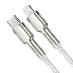 USB кабель Type С на Lightning Baseus Cafule Series Metal Data Cable |1M, 20W, PD|. White