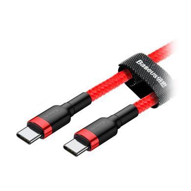 USB кабель Type-c на Type-c BASEUS Flash charge cafule | PD2.0, 60W, 3A, 1M |. Red