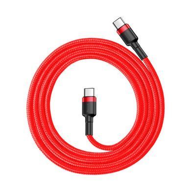 USB кабель Type-c на Type-c BASEUS Flash charge cafule | PD2.0, 60W, 3A, 1M |. Red