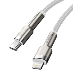 USB кабель Type С на Lightning Baseus Cafule Series Metal Data Cable |2M, 20W, PD|. White