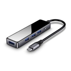 USB хаб JOYROOM Type-C Hui Series 5in1 S-M207 |TYPE-C TO USB3.0*3+Type-C PD+4K HDMI|