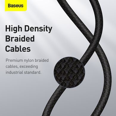 Кабель Type-C на Type-C BASEUS High Density Braided Fast Charging Data Cable |1M, 5A, 100W|. Black
