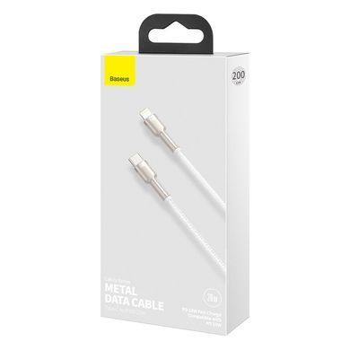 USB кабель Type С на Lightning Baseus Cafule Series Metal Data Cable | 2M, 20W, PD |. Black