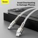 USB кабель Type С на Lightning Baseus Cafule Series Metal Data Cable | 2M, 20W, PD |. Black