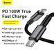 Кабель BASEUS Type-C to Type-C High Density Braided Fast Charging Data Cable |1M, 5A, 100W| (CATGD-A01)