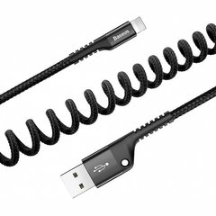 USB кабель для iPhone Lightning BASEUS Fish eye Spring |3A. 1M|