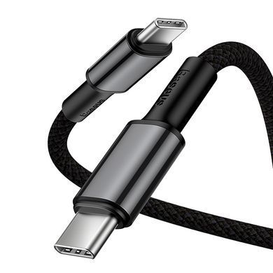 Кабель BASEUS Type-C to Type-C High Density Braided Fast Charging Data Cable |2M, 5A, 100W| (CATGD-A01)