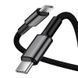 Кабель BASEUS Type-C to Type-C High Density Braided Fast Charging Data Cable |2M, 5A, 100W| (CATGD-A01)