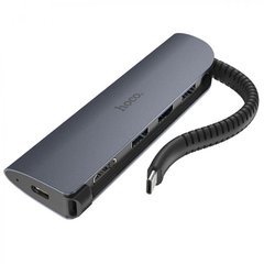USB хаб HOCO Type-C EasyLink HB13 |3xUSB3.0/HDMI/Type-C (PD), OTG|