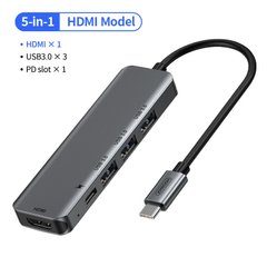 USB хаб JOYROOM Type-C Intelligent Docking HUB SH-C2 |100W PD, 3USB*3.0, 4KHDMI|