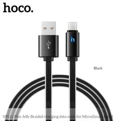 Кабель HOCO Micro USB with LED Jelly UPL12 Plus |1.2m, 2.4A|