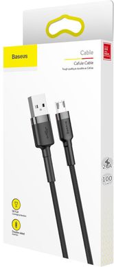 USB кабель Micro USB BASEUS Сafule |2.4A, 1M|. Black