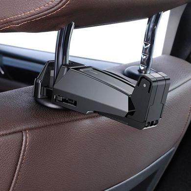 Автомобильный держатель для телефона на подголовник BASEUS backseat vehicle phone holder hook. Black