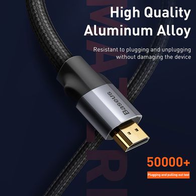 HDMI кабель Baseus Enjoyment Series 4KHD Male To 4KHD Male |3m, 4K| Black
