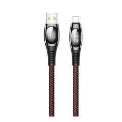 USB кабель для iPhone Lightning USAMS Digital Display US-SJ368 U36 |1.2 M, 2A|