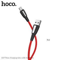 Кабель HOCO Micro USB Nylon Titan X39 |1m, 2.4 A|