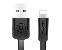USB кабель для iPhone Lightning USAMS Flat Data US-SJ199 U2 |1.2m, 2A|
