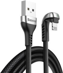 USB кабель для iPhone Lightning BASEUS U-shaped Green Lamp Mobile Game |1M, 2.4 A|
