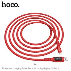 Кабель HOCO Micro USB Sentinel Tming Display S6 |1.2 m, 2.4 A|